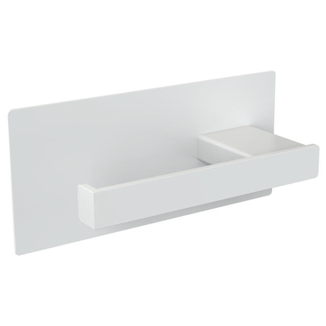 Toilet roll holder, left-oriented, white