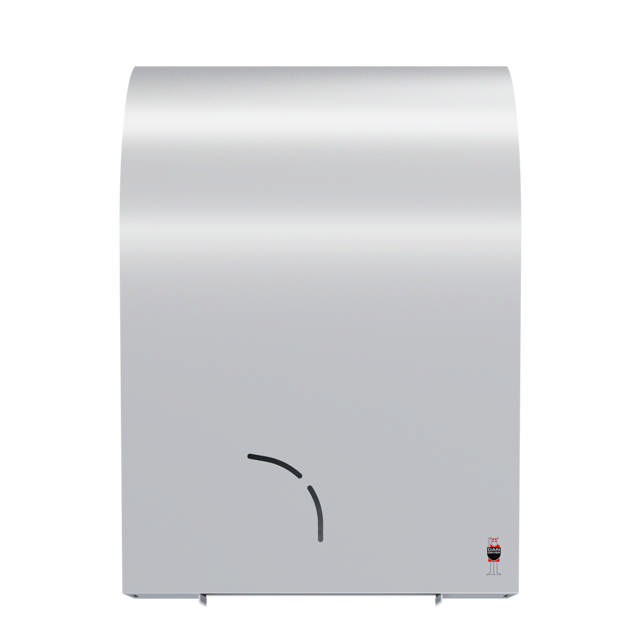 STAINLESS DESIGN toilet roll holder 1 Jumbo + 1 standard roll