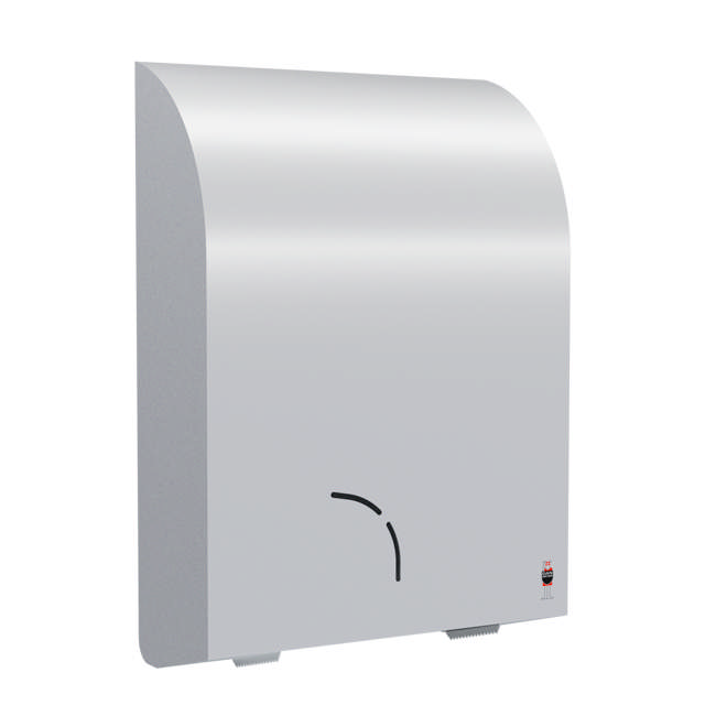 STAINLESS DESIGN toilet roll holder 1 Jumbo + 1 standard roll