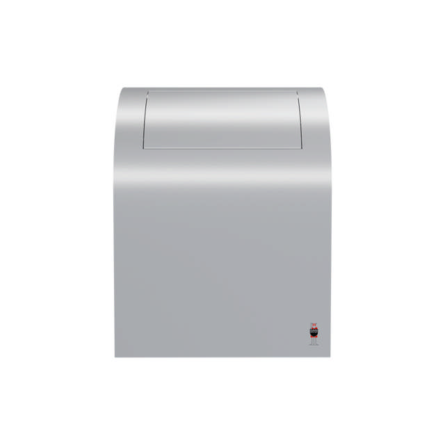 STAINLESS DESIGN waste bin, 12 L with self-closing tip-down lid