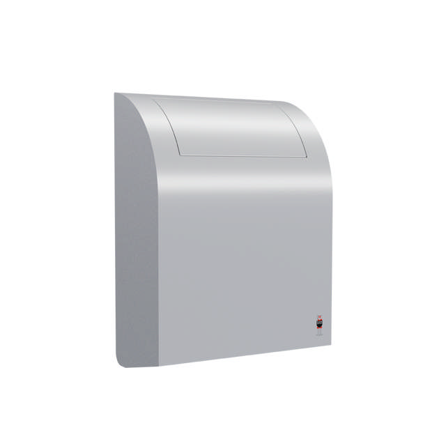 STAINLESS DESIGN waste bin, 12 L with self-closing tip-down lid