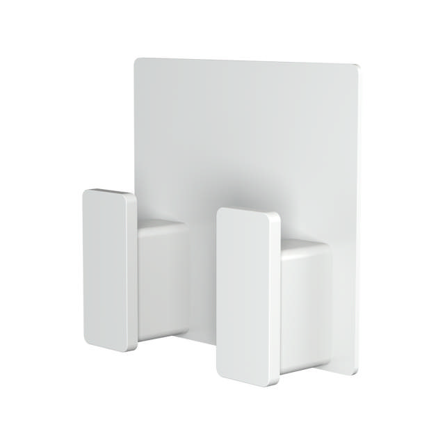 Hanger, double, white