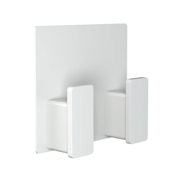 Hanger, double, white