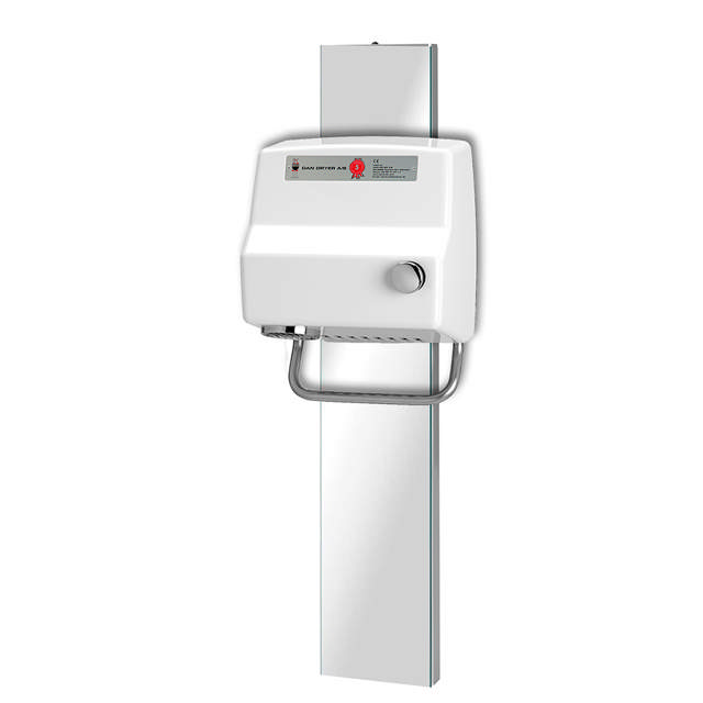 Height adjustment glide with mirror for AA hair dryer 100